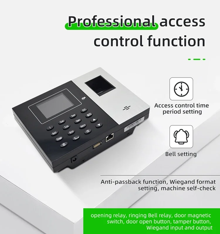 008 001 Cloud Based Real Time Download Upload Time Recording Biometric Attendance Machine With Fingerprint