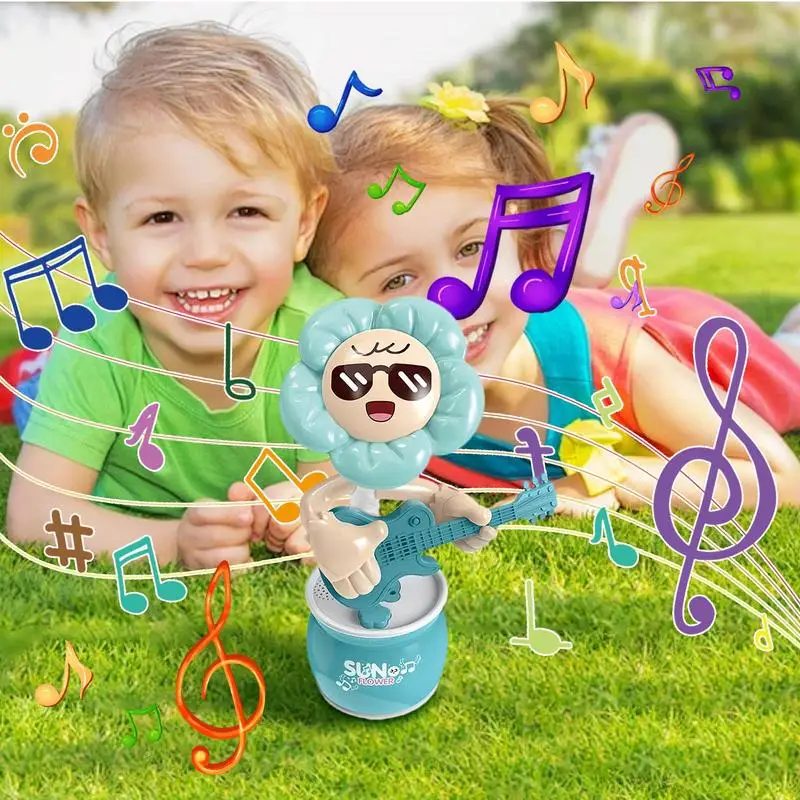 Dancing Sunflower Toy Early Education Singing Musical Dacing Toy Repeats Kids Swing Electric Sunflower Musical Toys For kids