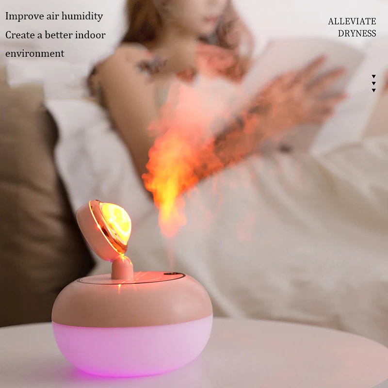 Humidificador de lámpara de atardecer, difusor de aromaterapia de aceite esencial para el hogar, ambiente creativo, luz nocturna, Usb creativo, 30-50 ml/h