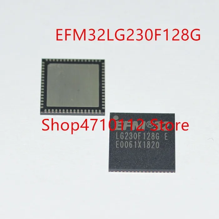 Free Shipping  10PCS/LOT NEW EFM32LG230F128G-E-QFN64 EFM32LG230F128G EFM32LG230F128  LG230F128G QFN-64