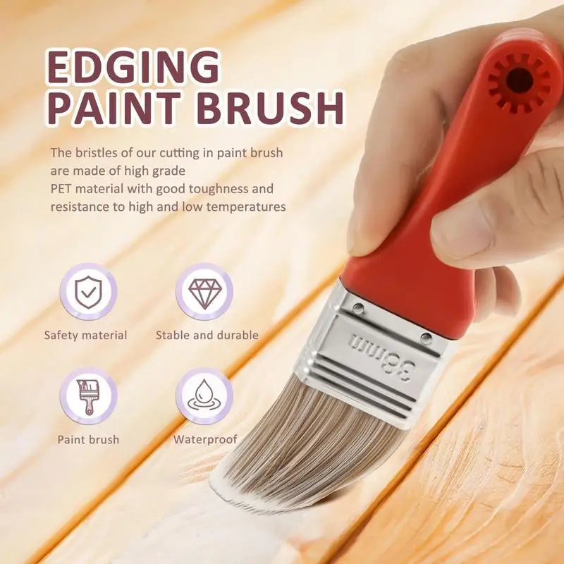 Wall Paint Brushes Multipurpose Deck Paint Brush Furniture Paint Brush Dense Bristles House Paint Brushes Edging Paint Brush For