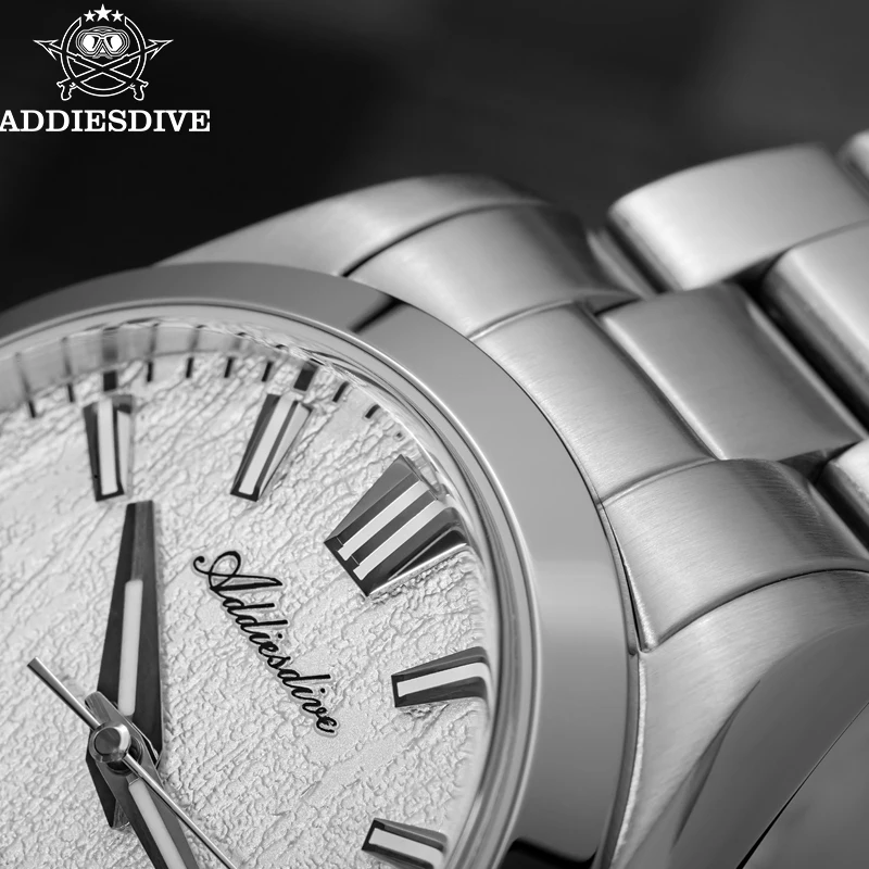 

ADDIESDIVE AD2075 NEW Automatic Mechanical Watch Black Bark Dial Sapphire Glass 10Bar waterproof Luminous Watches reloj hombre