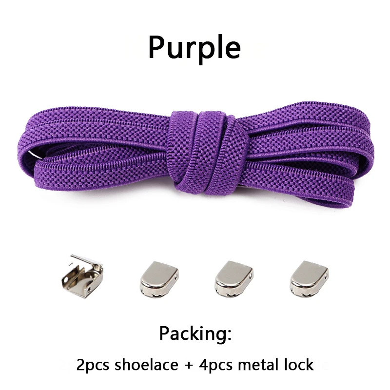 Elastische Schnürsenkel ohne Binden, Einheitsgröße, passend für alle Schuhe für Erwachsene und Kinder, Schnürsenkel für Turnschuhe, Schnürsenkel ohne Schnürsenkel, flache, erweiterte Schnürsenkel