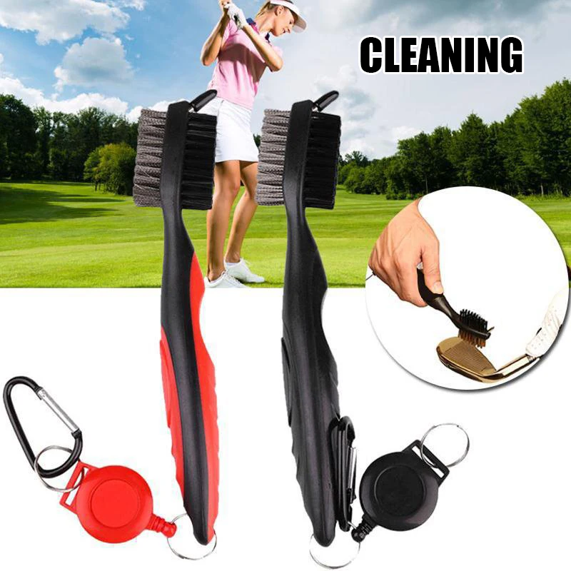 Golfs Club Brush Golfs Cleaning Brush 2 Sided Golfs Putter Wedges Ball Cleaner Kit