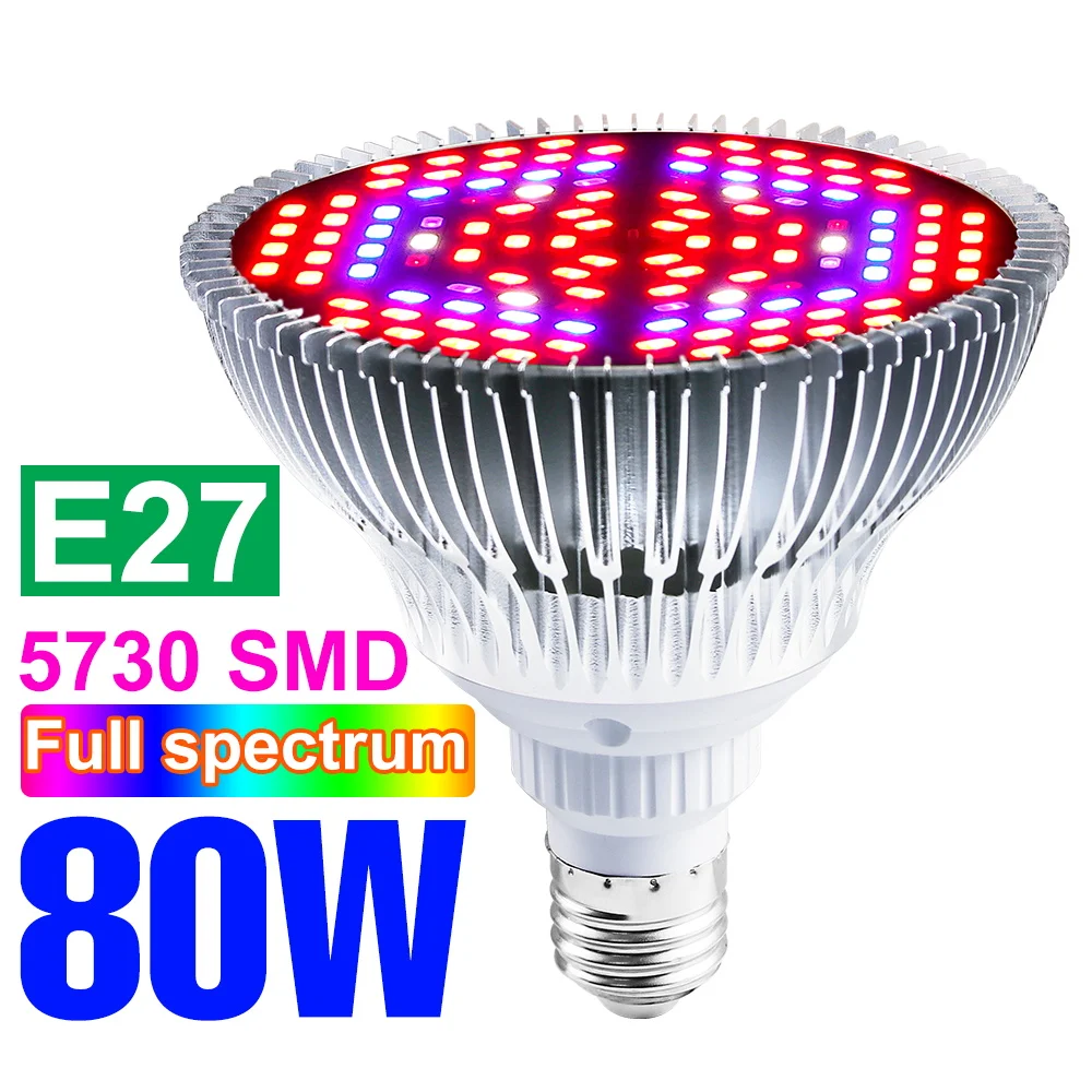 150W E27 Led Full Spectrum Plant Grow Gloeilamp Indoor Bloemzaden Groente Hydrocultuur Groeikast Teelt E14 Ir Uv-Lamp