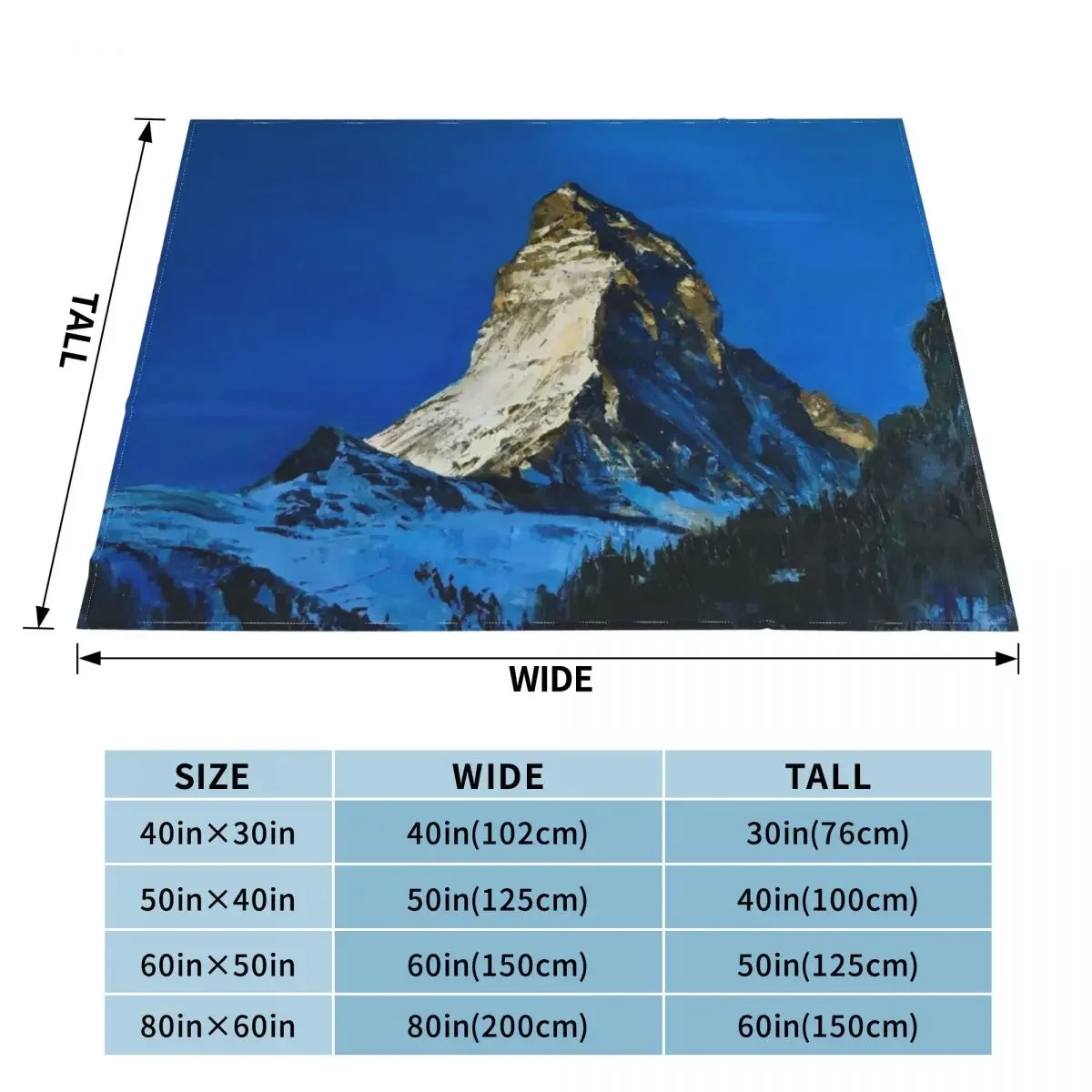 Matterhorn | Throw Blanket Single Luxury St blankets ands Blankets