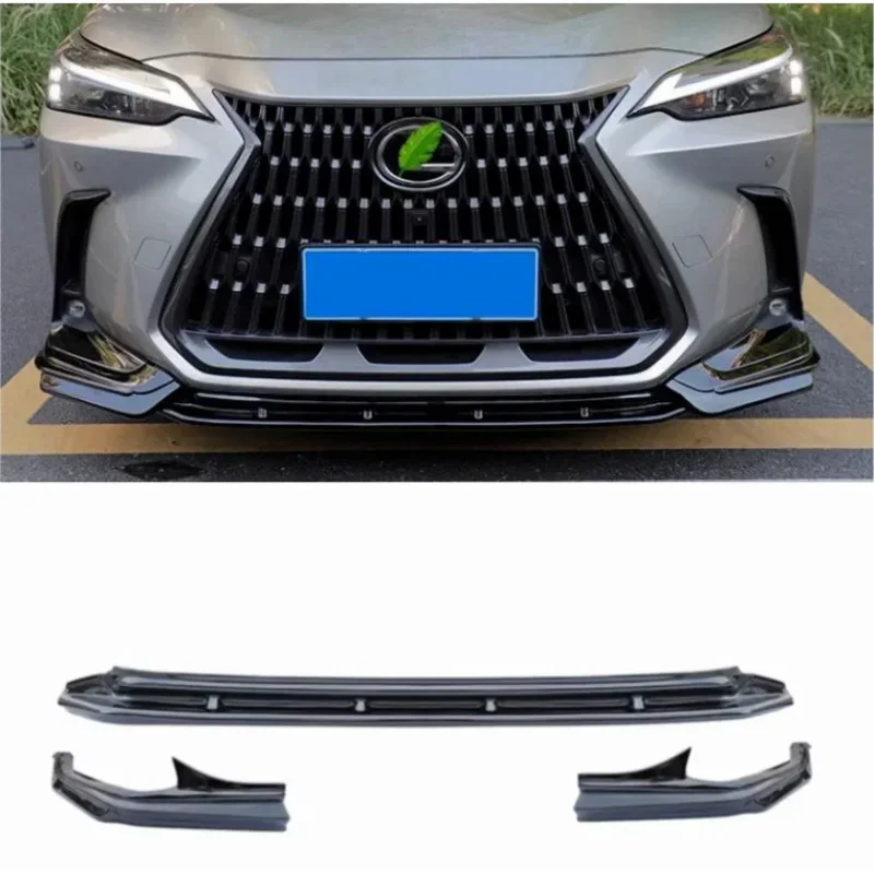 

ABS Gloss Black Front Bumper Lip & Rear Diffuser Spoiler Splitters Lid Body Kit Cover For Lexus NX260 NX350h 400h 2022 2023 2024