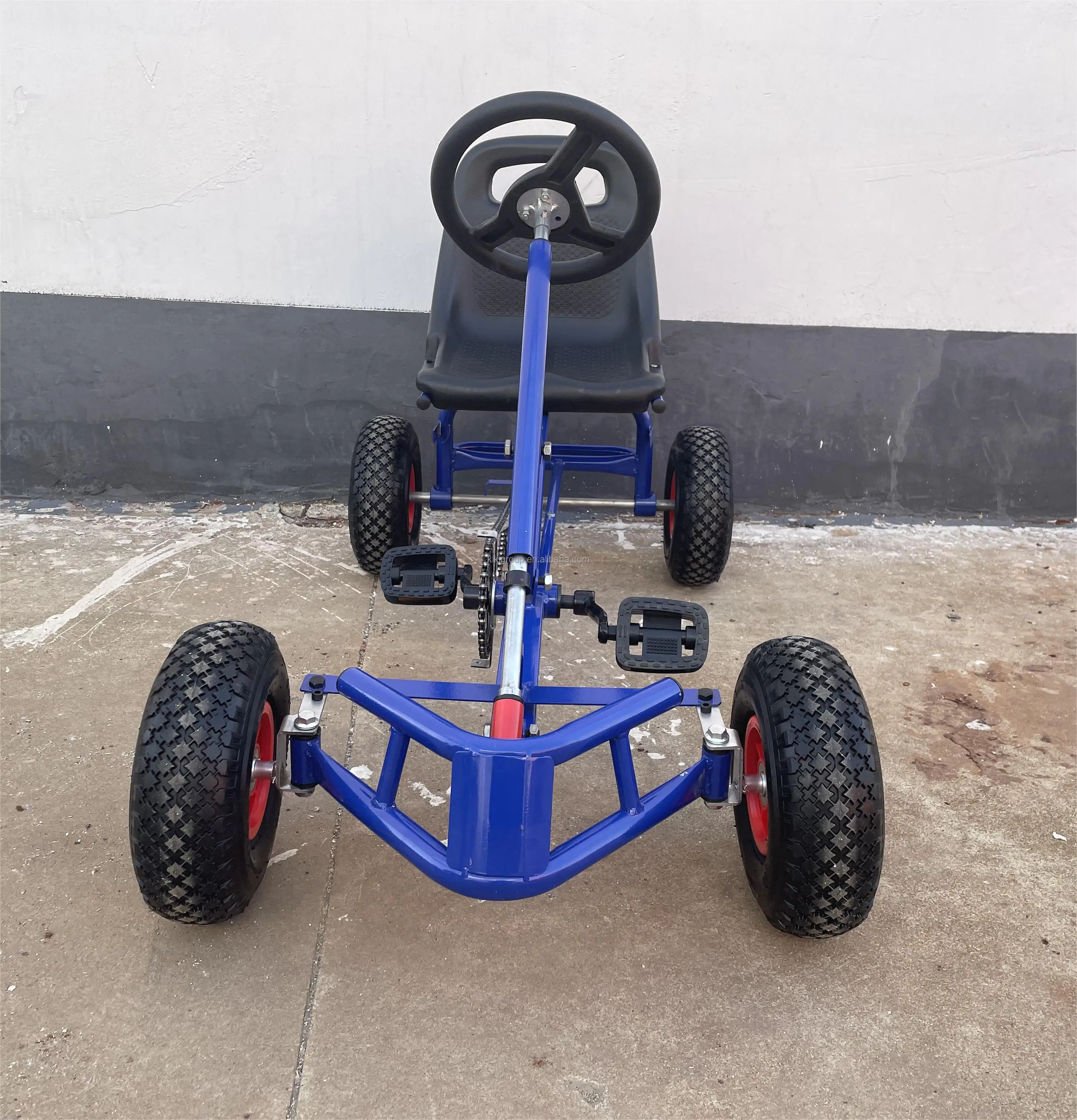 Popular entertainment manufacture ABS& steel material adult pedal go kart for sale