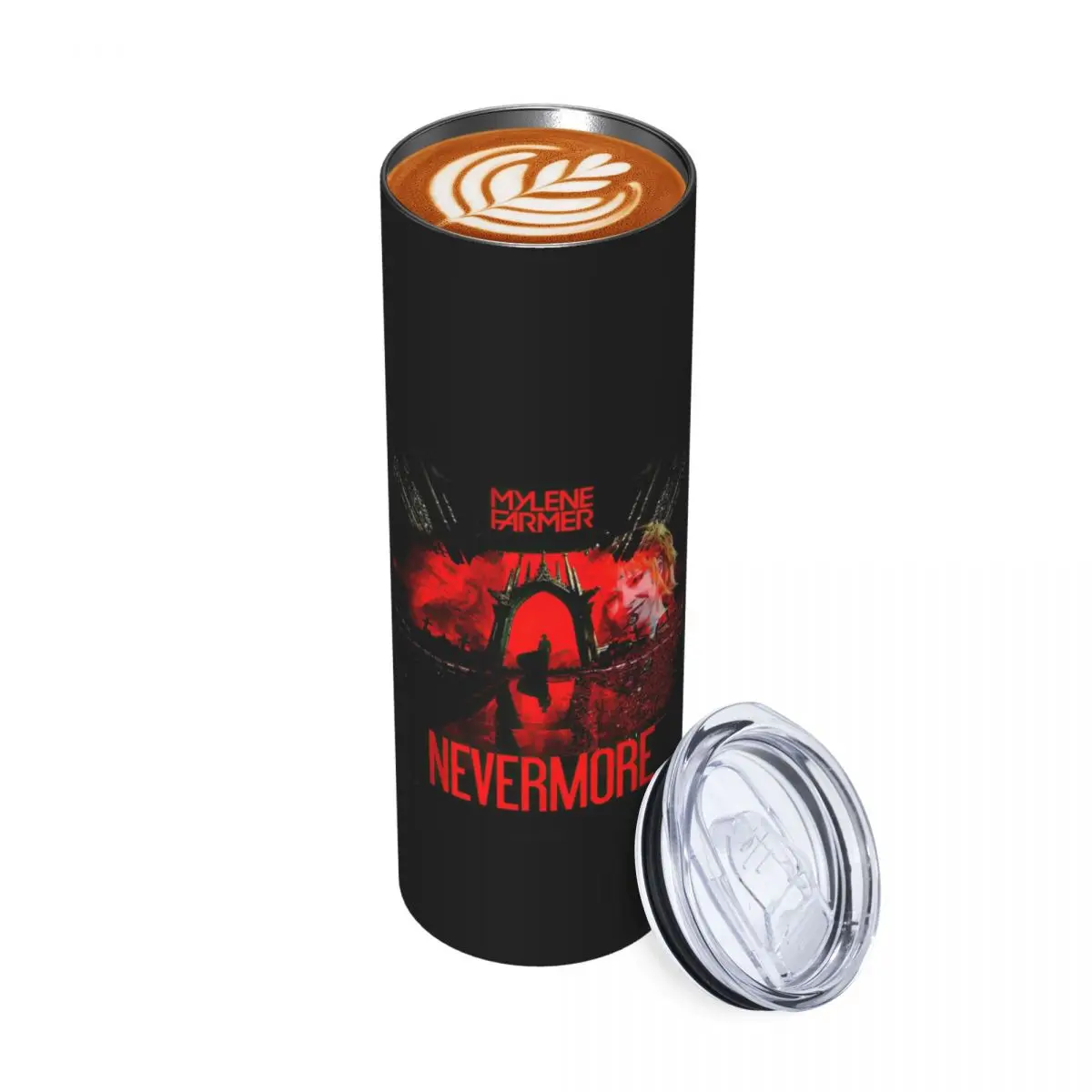 

Mylene Farmer French Singer Stainless Steel Tumbler Vacuum Insulated Mugs Thermal Cold Cup Straw With Lid 20oz
