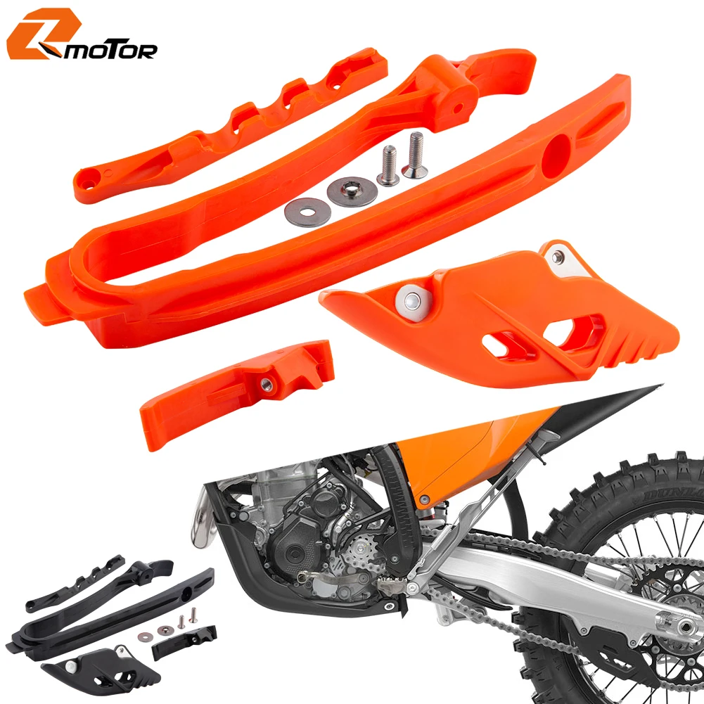 Motorcycle Chain Guide Slider Kit Brake Line Guide For KTM 125-500 SX SX-F XC XC-F 2023-2025 EXC EXC-F XC-W  2024-2025