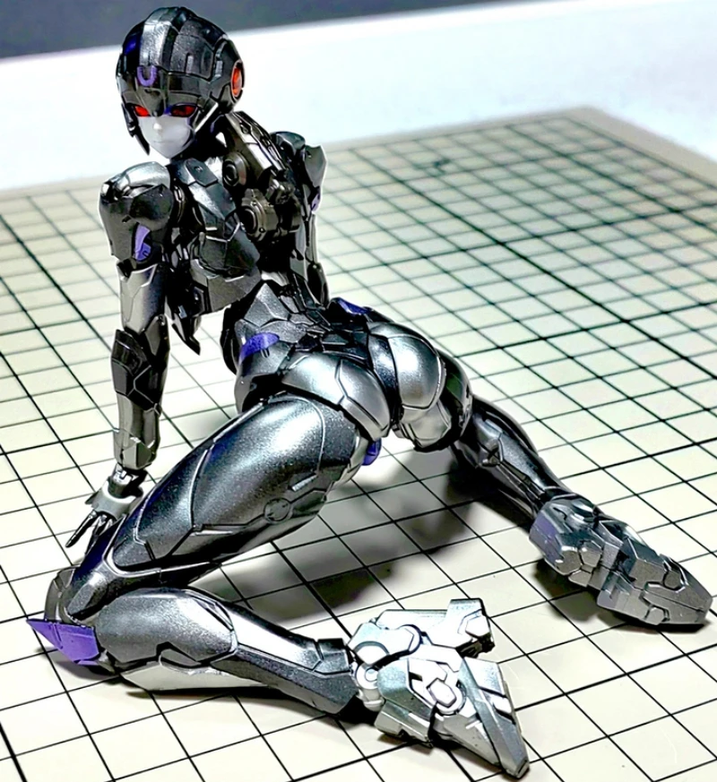 [Gerepareerde versie] MD002B Black Arcee Premium Painted Model Kit - 1:1 Originele Wind en Thunder Arcee Mecha Musume