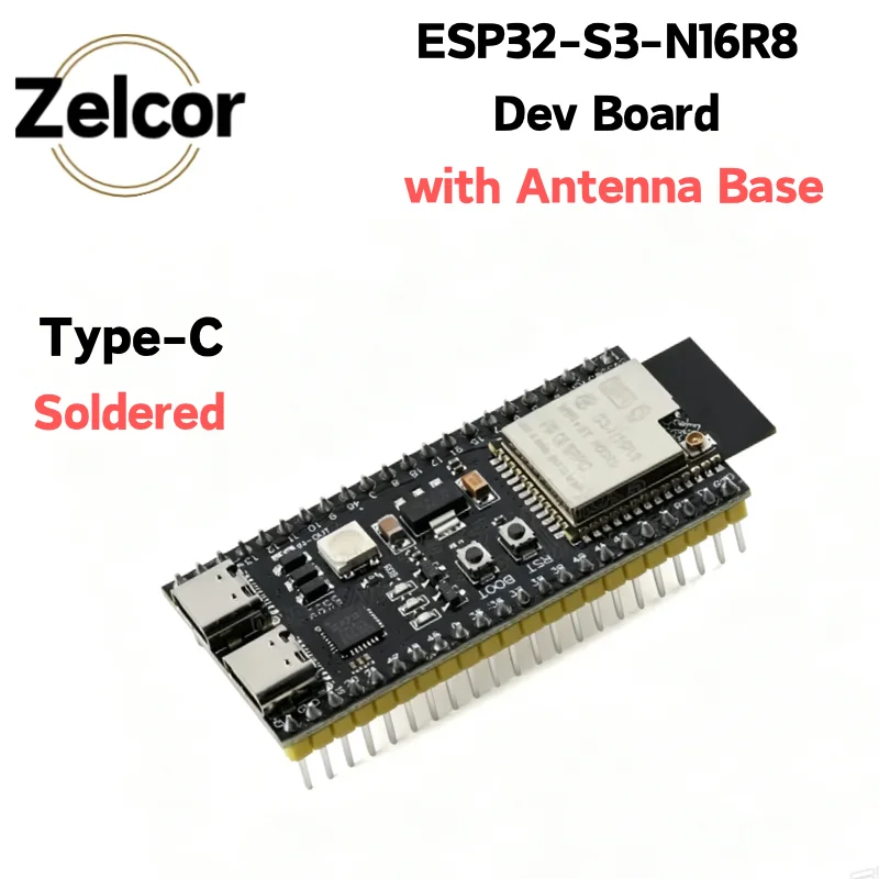 5PCS ESP32 S3 N16R8 N8R8 N8R2 Development Boards with Expansion Adapter Kit 2.4G Wifi BT Module ESP32-S3 N8R2 N16R8 44Pin Type-C