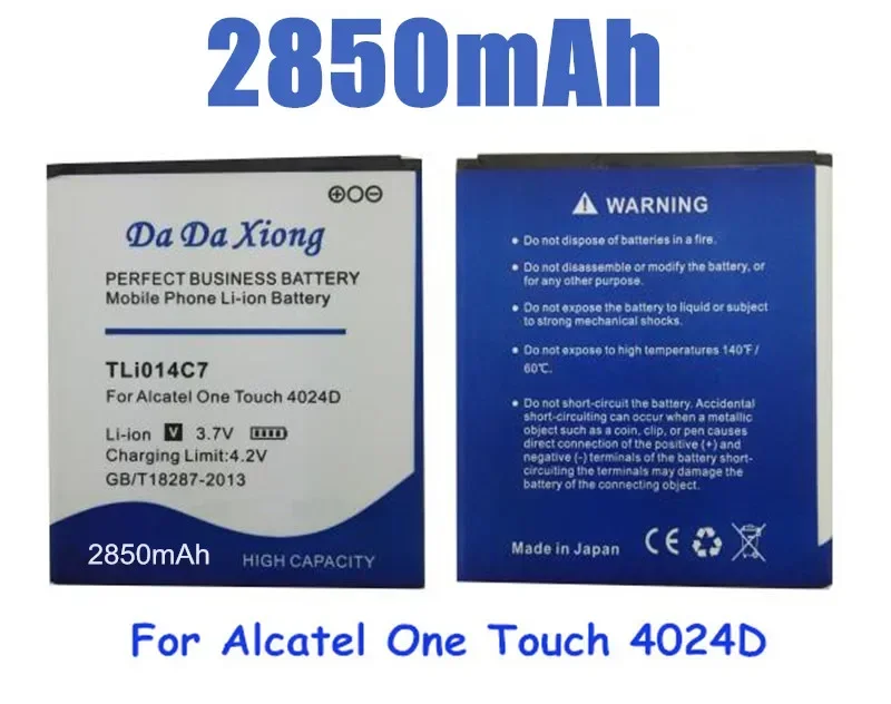 2850mAh TLi014C7 Battery For Alcatel OneTouch Pixi First 4024D 4.0