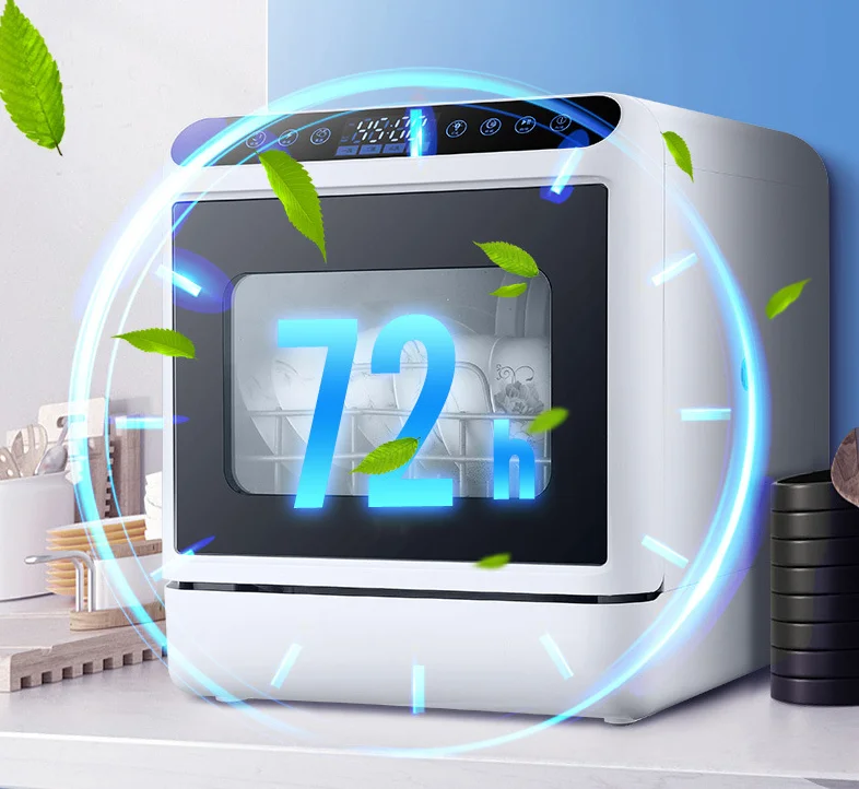 Mini Automatic Electric Dishwasher for Kitchen Portable and Compact Household Design