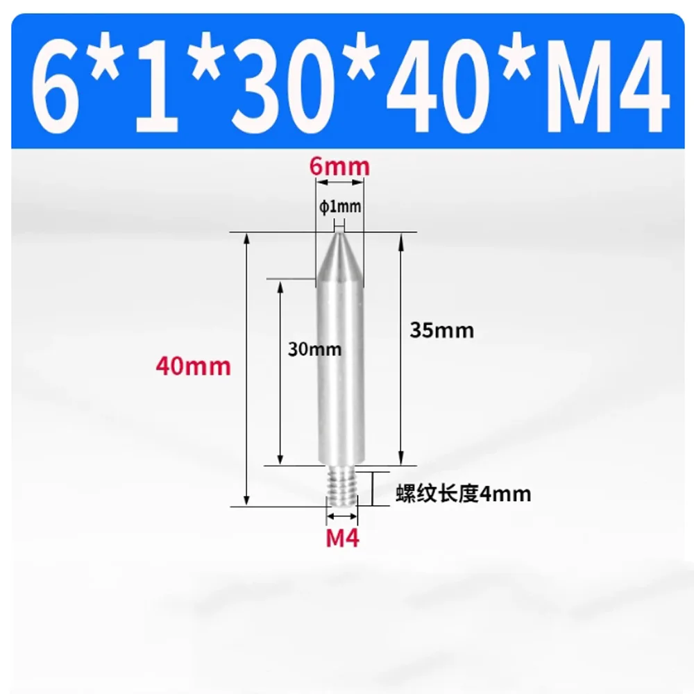 10 Stück/Beutel Edelstahl 303 Positionierstifte M6 Konischer Rundkopf mit Flachkopf Außengewinde Metall-Einsatzschraube 5mm Verriegelungsbefestigung – Detail 40
