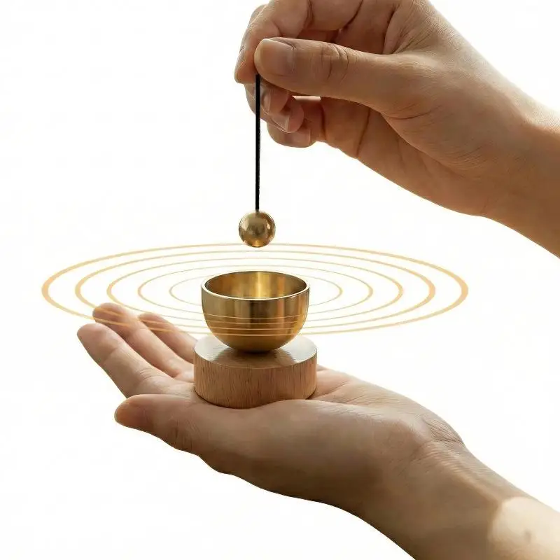 Offre Spéciale : Ensemble de bols chantants portables miniatures pour la méditation, le yoga, la guérison des chakras, l'auto-régulation et la décompression