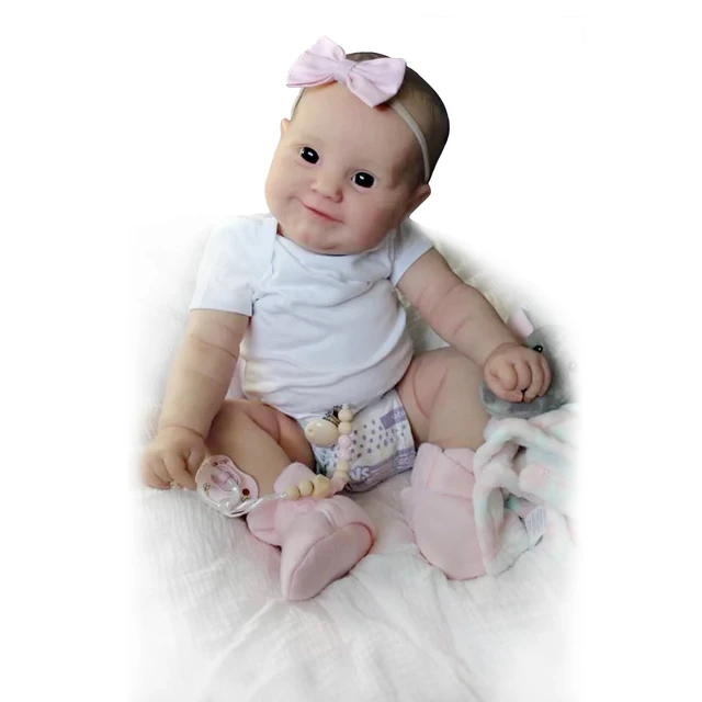 24 Inch 60Cm Maddie Reborn Baby Doll Soft vinyl Newborn Baby Toys hot For Children