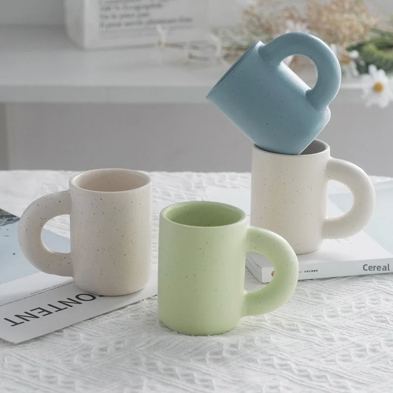 

Korean Sle Artistic Couple Mugs Fem Version M Version Minor Defects Retro Pattern Cerc Cups Small Fre Sle