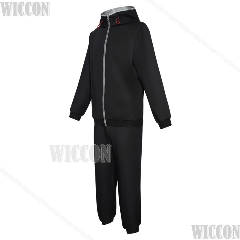Yuji Anime Itadori The Culling Shimetsuu Kaiyuuu Game Cosplay Black Uniform Man Clothes Pink Wig Halloween Nvidad Carnaval view 3