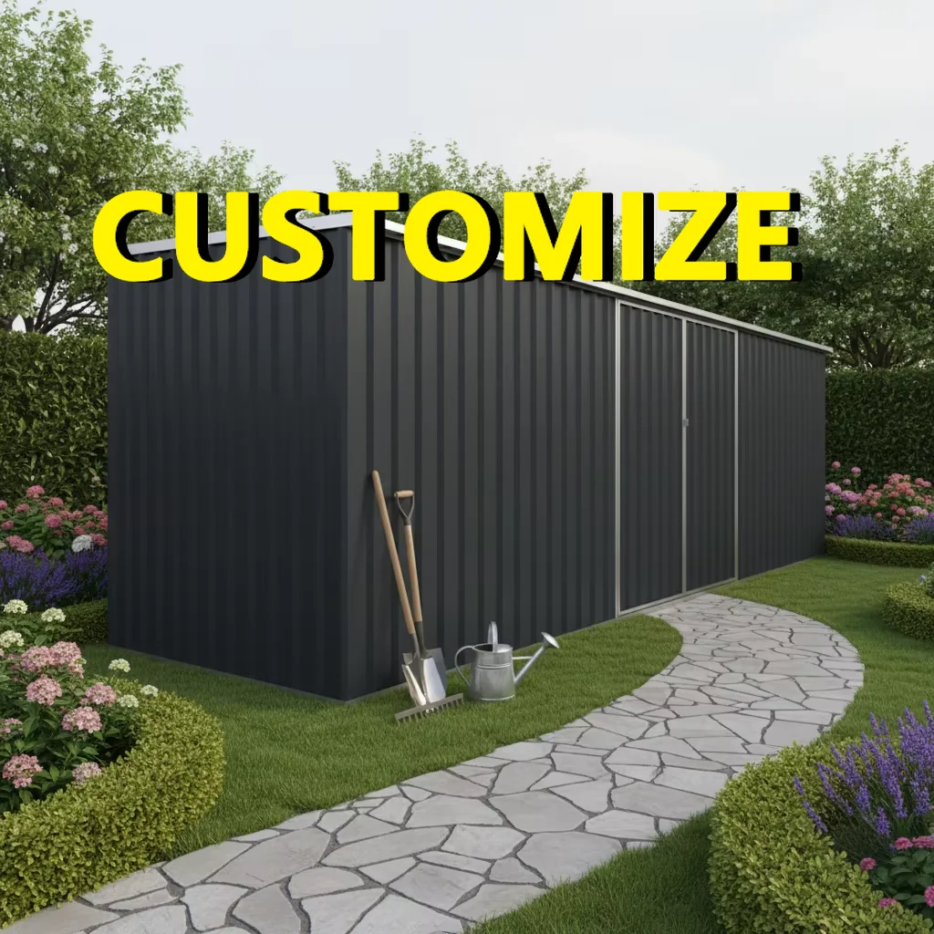Any Size Custom Raw Aluminum Alloy Outdoor Storage Cabinet Anti Corrosion Waterproof Sunproof Garden Patio Organizer