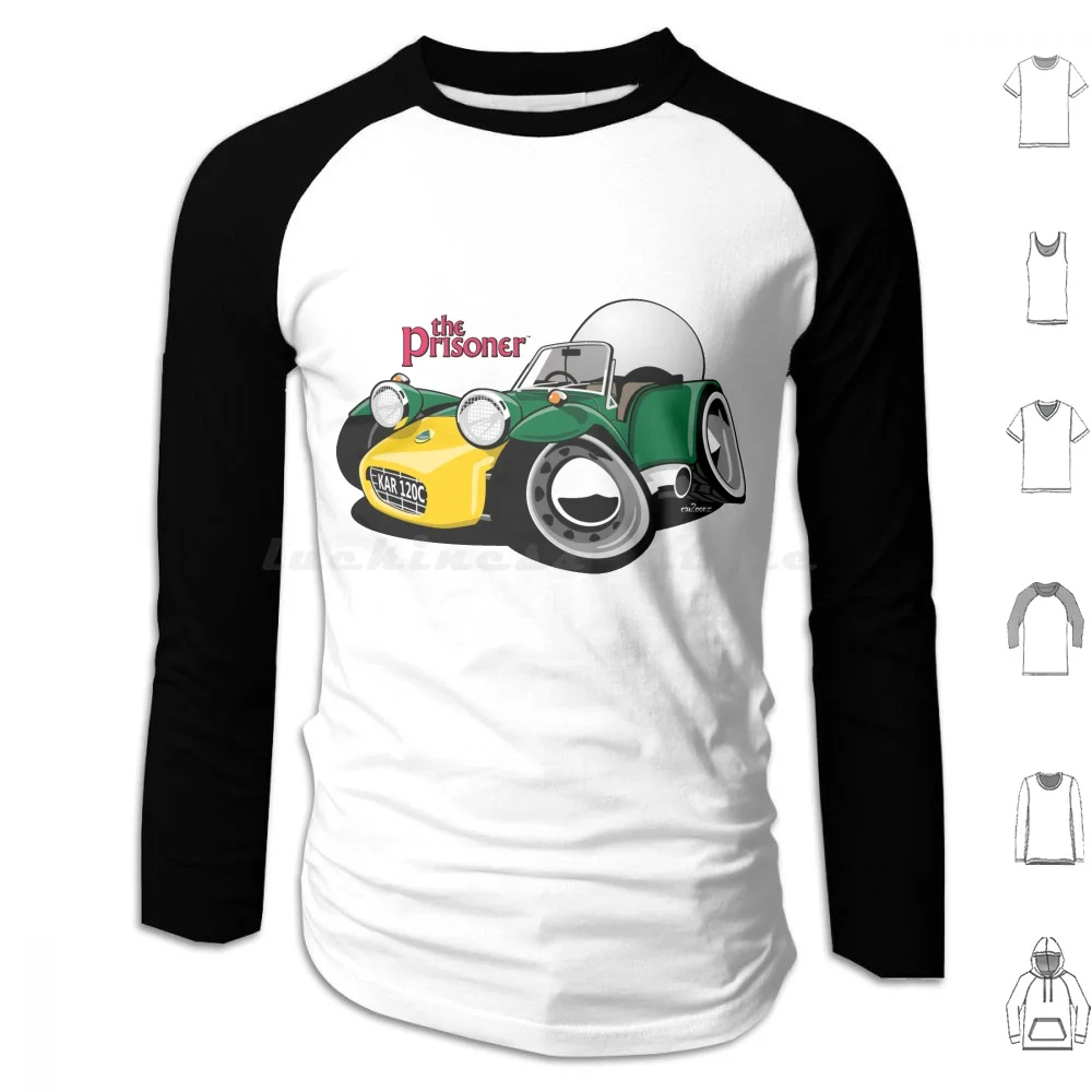 Caricature Of The Lotus 7 From The Prisoner Hoodies Long Sleeve Theprisoner The Prisoner Lotus 7 Lotus Seven Tv Series