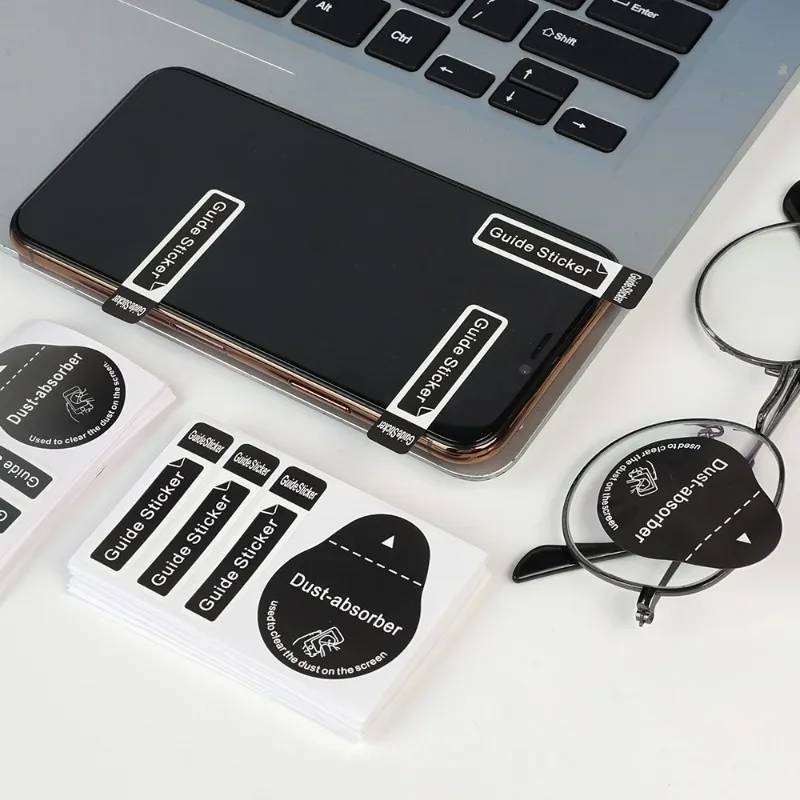 50-1Pcs Dedust Absorber Sticker for LCD Screen Cleaning Camera Lens Tablet Watches That Need Protection Film Dust-Absorber Paper