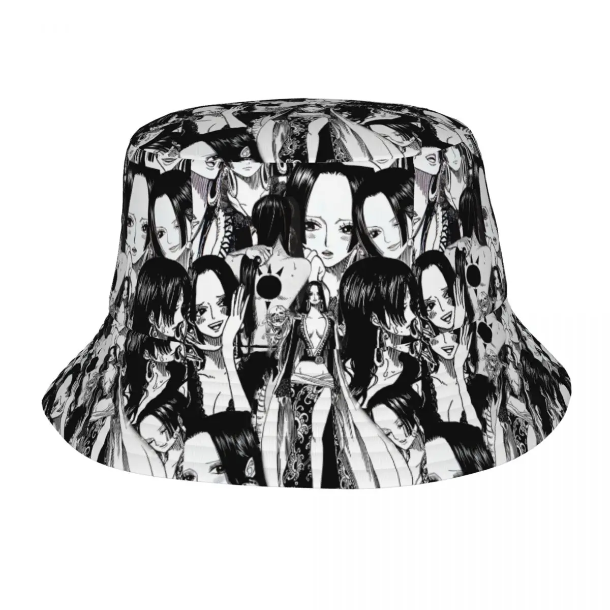 

Custom Fashion B-Boaes H-Hancockes Anime Bucket Hats for Men Women Print Snake Summer Beach Sun Snake Fisherman Cap