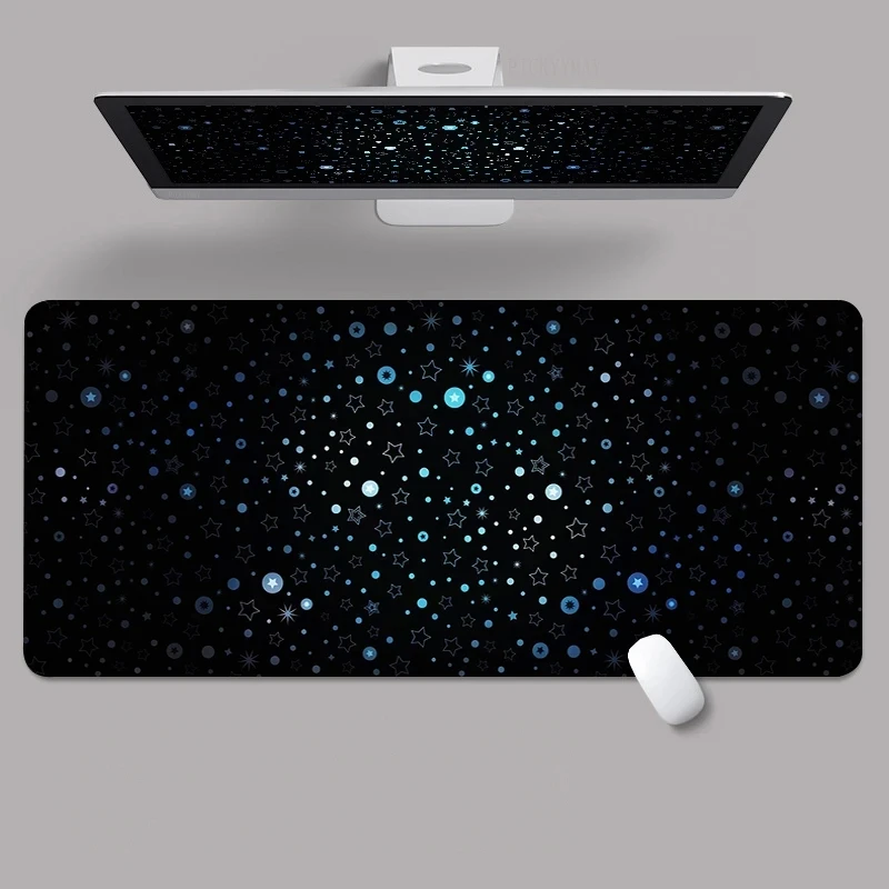 Universe and Star 80x30cm XXL Lock Edge Mousepads Large Gaming Mousepad Keyboard Mats Beast Desk Pad for Gift Mouse Pads