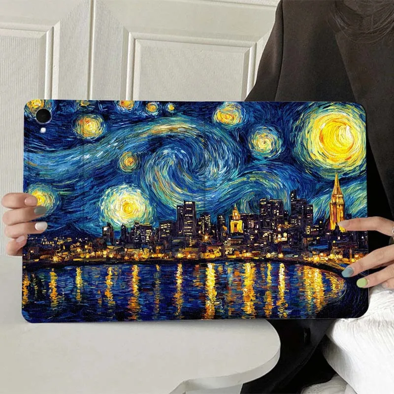 

Art Oil Painting Scenery Color For Samsung Galaxy Tab A7 A A8 A9 A11 S6 S11 10.1 10.4 10.5 Inch Lite PLus Soft Tablet Case Gift