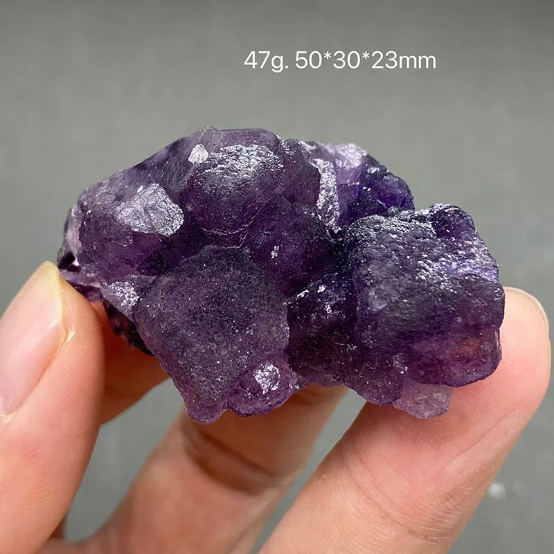100% Natural Henan Purple Fluorite Quartz pendant Cave Bead Mineral Sample Ornament Collection