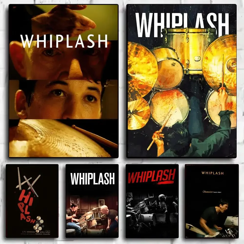 W-Whiplash Movie Poster HD Wall Stickers Mural Self-Adhesive Decals Home Decor Bedroom & Living Room Gift Idea