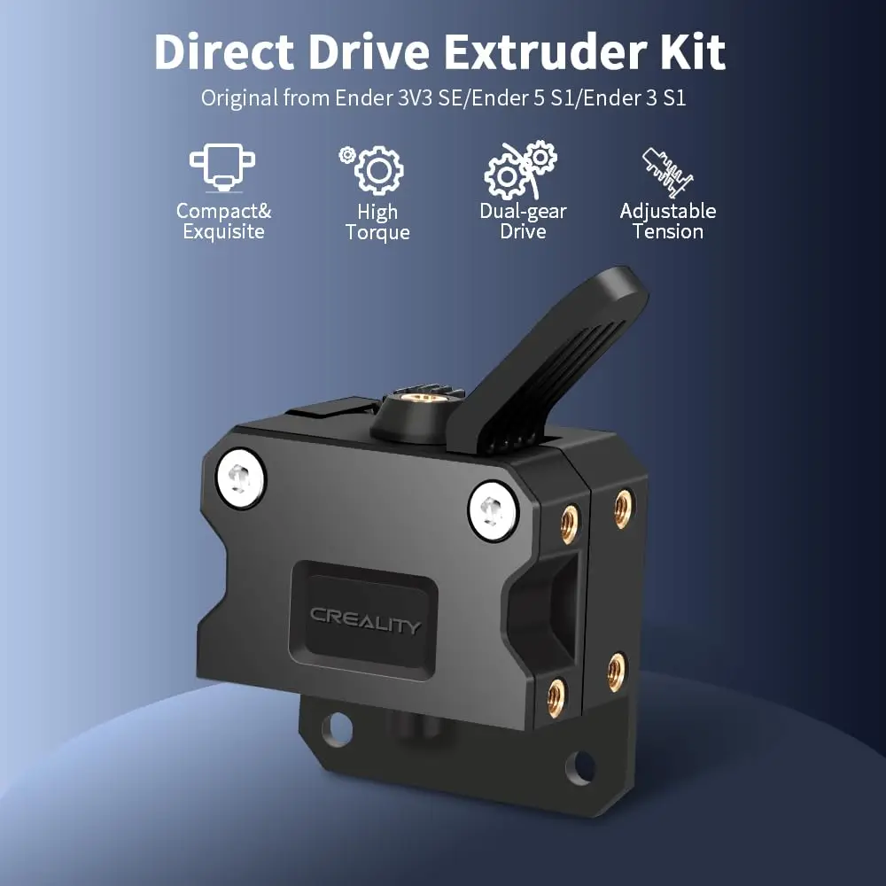 Creality Ender-3 V3 KE Direct Drive Extruder Kit, Upgrade Dual Gear Feeding Design für Ender-3 V3 SE/Ender-3 V3 KE 3D-Drucker