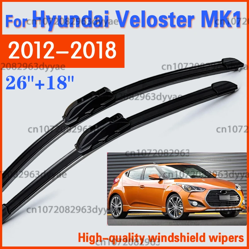For Hyundai Veloster MK1 2012-2018 2013 2014 2015 2016 Wiper Front Wiper Blades Windshield Windscreen Window Brushes 26