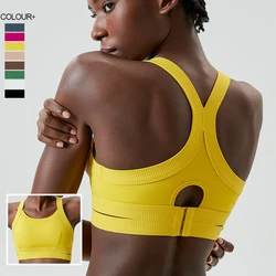 2024 Women Sports Bra Adjustable Gym Push Up Bra Back Closure High Impact Workout Sport Top For Yoga Brassiere Sportswear