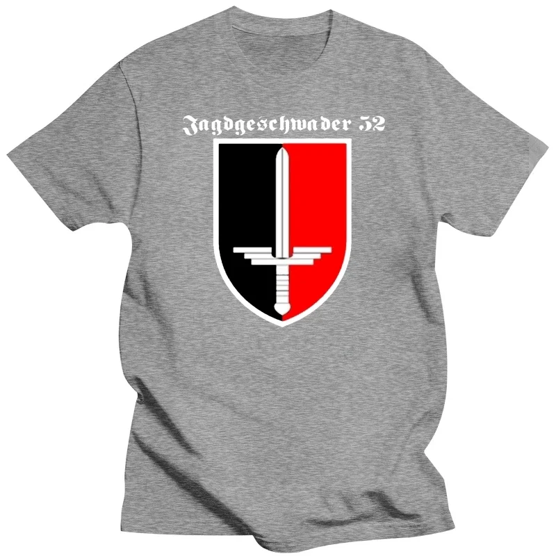 New Cotton Tee Shirt JG 52 Jagdgeschwader Luftwaffe Deutschland Erich Hartmann T Shirt Summer T-shirt hot new arrival round neck image 2