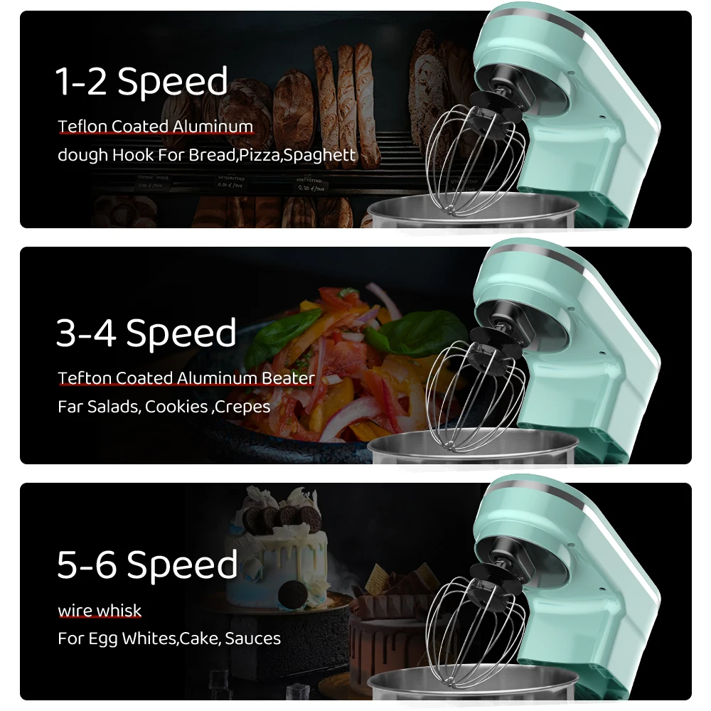 Top Chef 4L 5L 1200W Home Electric Smart Kitchen Appliances Food Mixers