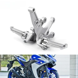 Motorcycle Front Pedal Assembly for YAMAHA MT-03 MT-25 YZF-R3 YZF-R25 2014-2023 Left and Right Foot Pegs Aluminum Accessories