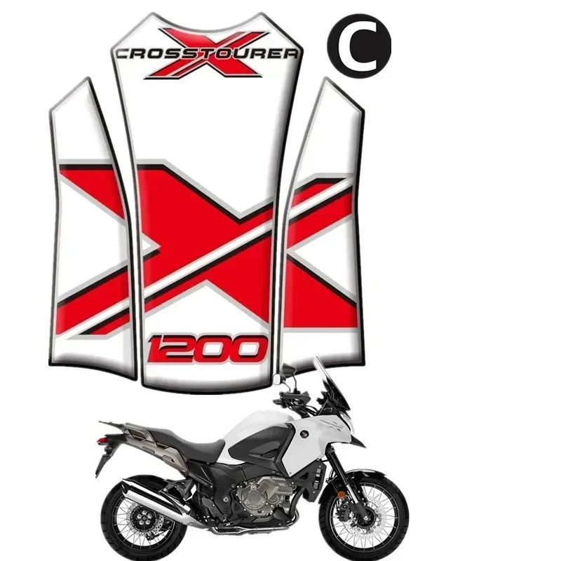 

For HONDA VFR1200X VFR 1200X 1200 2012-2014 CROSSTOURER X Motorcycle Fuel Tank Protector 3D Gel Sticker Decal -3
