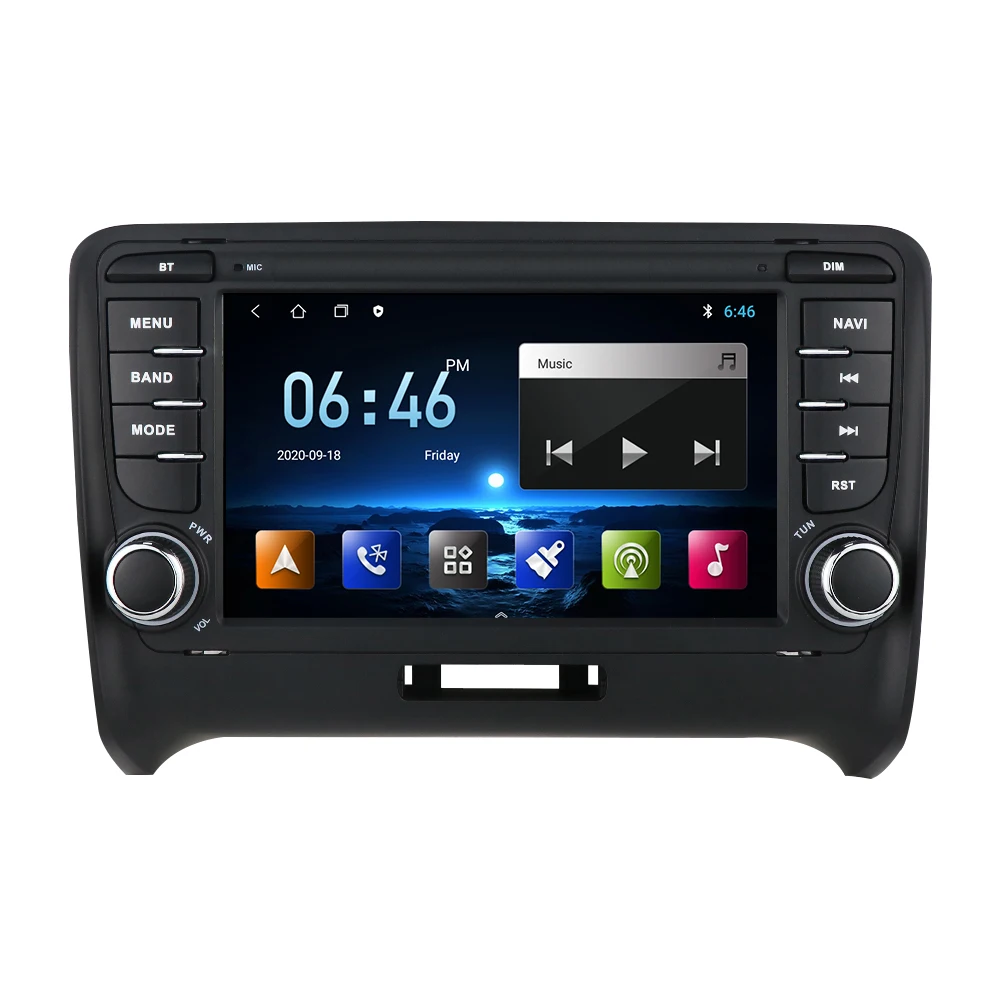 

STLF7-inch Android Player Car Radio Quad Octa DSP 32EQ Car Stereo 4G GPS WIFI Carplay Android Auto Car Player for Audis TT 2006-