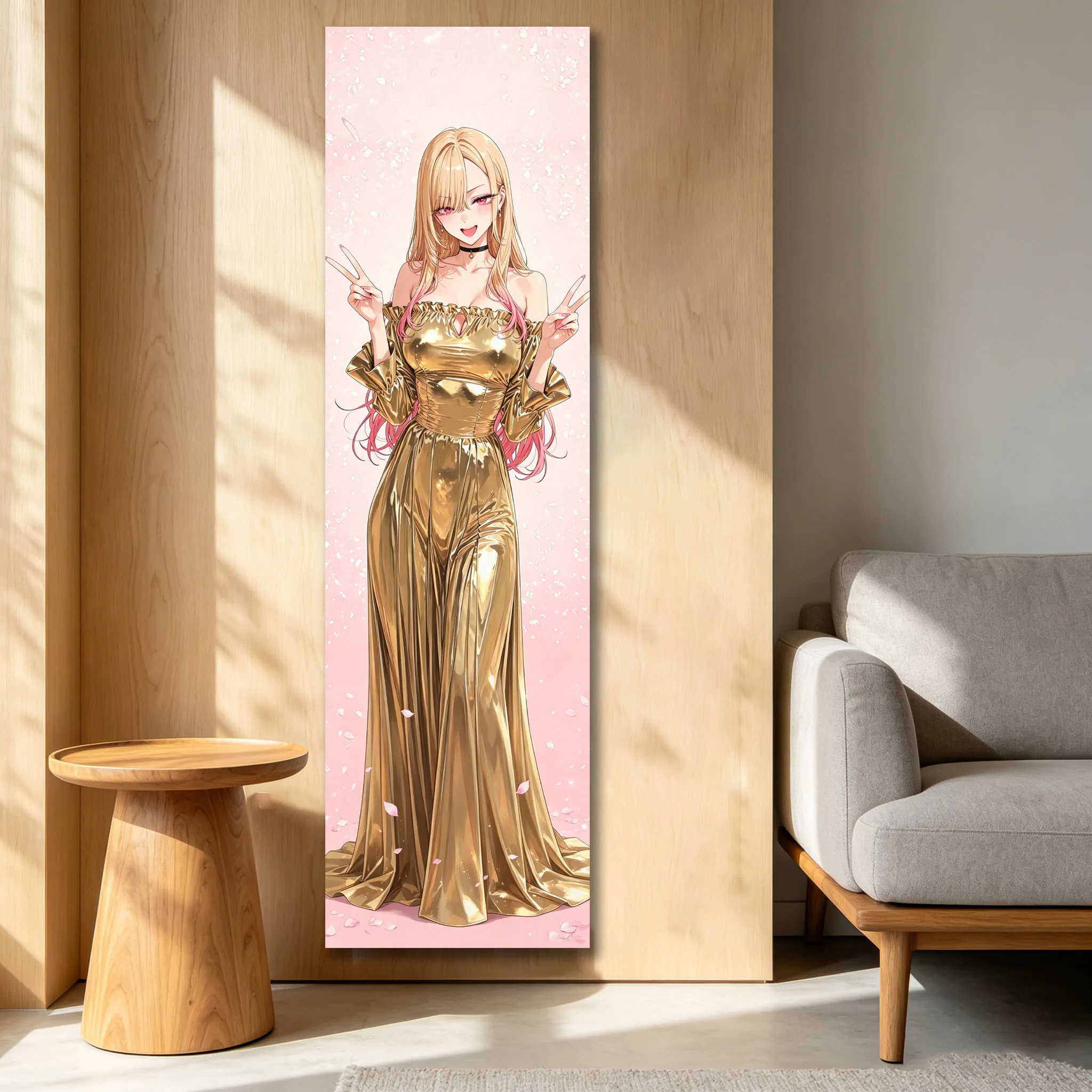 Kitagawa M-Marin Tapestry Kangle&Amechan Kawaii Anime Game Girls Large Long Tapestry Suitable For Bedroom Dorm Wall Decor