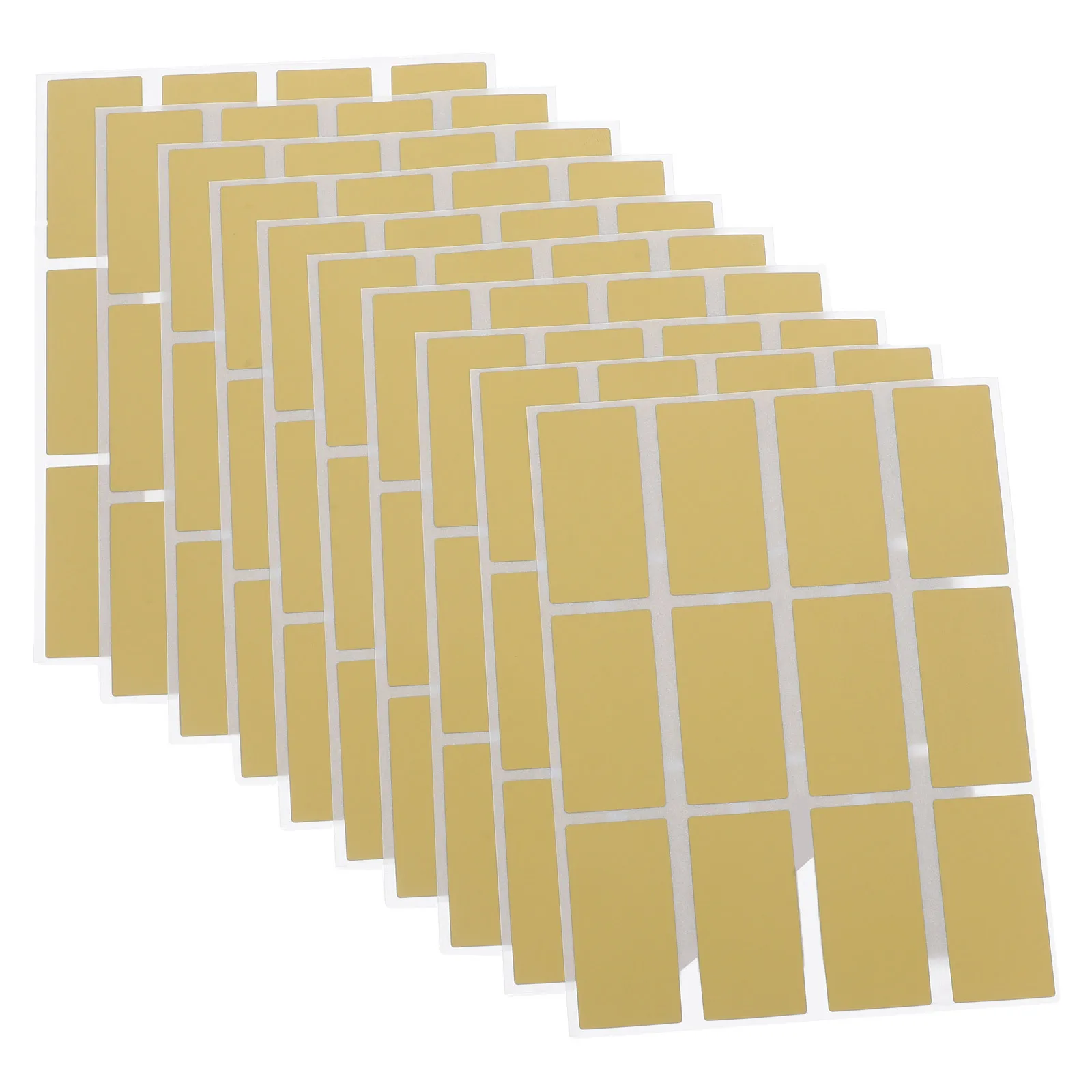 

10 Sheets Scratch off Coating Stickers Party Game Rectangular Labels Reward Cards