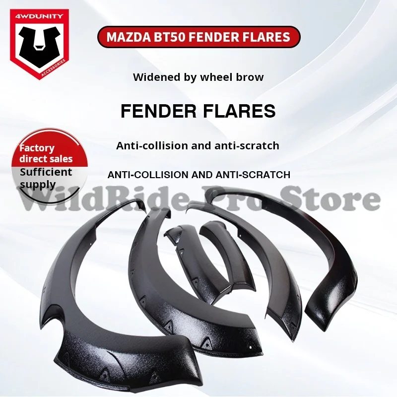 

For Mazda BT-50 2012-2020 Heavy-Duty ABS Fender Flares | Reinforced Wheel Arch Extensions