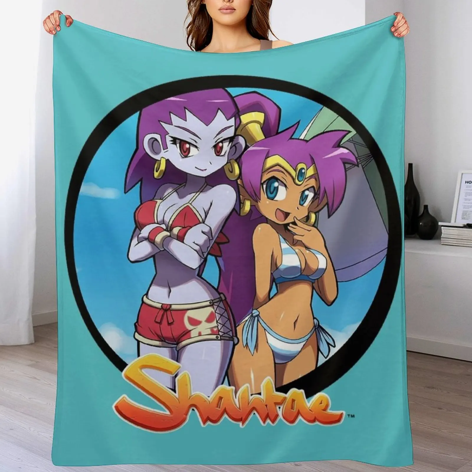 Shantae Throw Blanket Blankets For Sofas Softest Decoratives cosplay anime Blankets