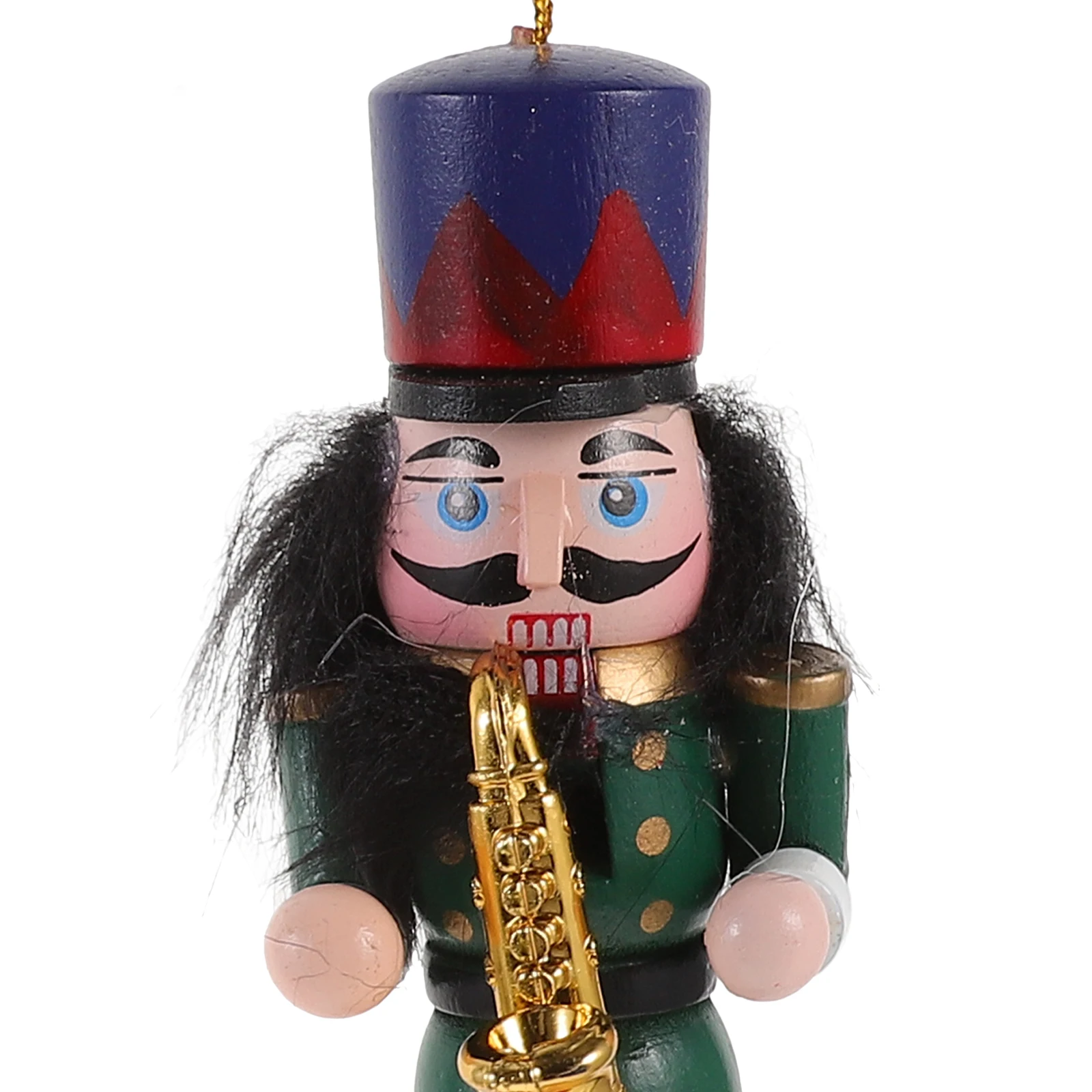 

5Pcs Festival Nutcracker Wooden Traditional Christmas Decoration for Desktop Home Office Party Decor Christmas Decoration