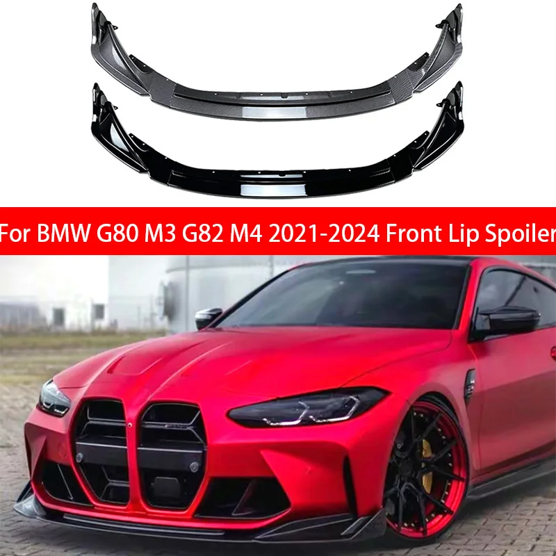 

For BMW G80 M3 G82 M4 2021-2024 Car Front Bumper Lip Splitter Diffuser Body Kits Spoiler Bumper Guard Protector Accessories