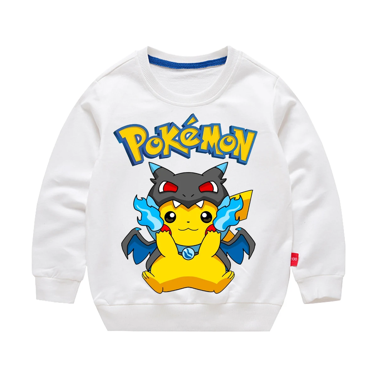 ملابس لبوكيمون جينجار سيلفيون كارتون وأنيمي أنيمي الأطفال القطن جولة الرقبة طويلة الأكمام جولة الرقبة البلوز سترة #6