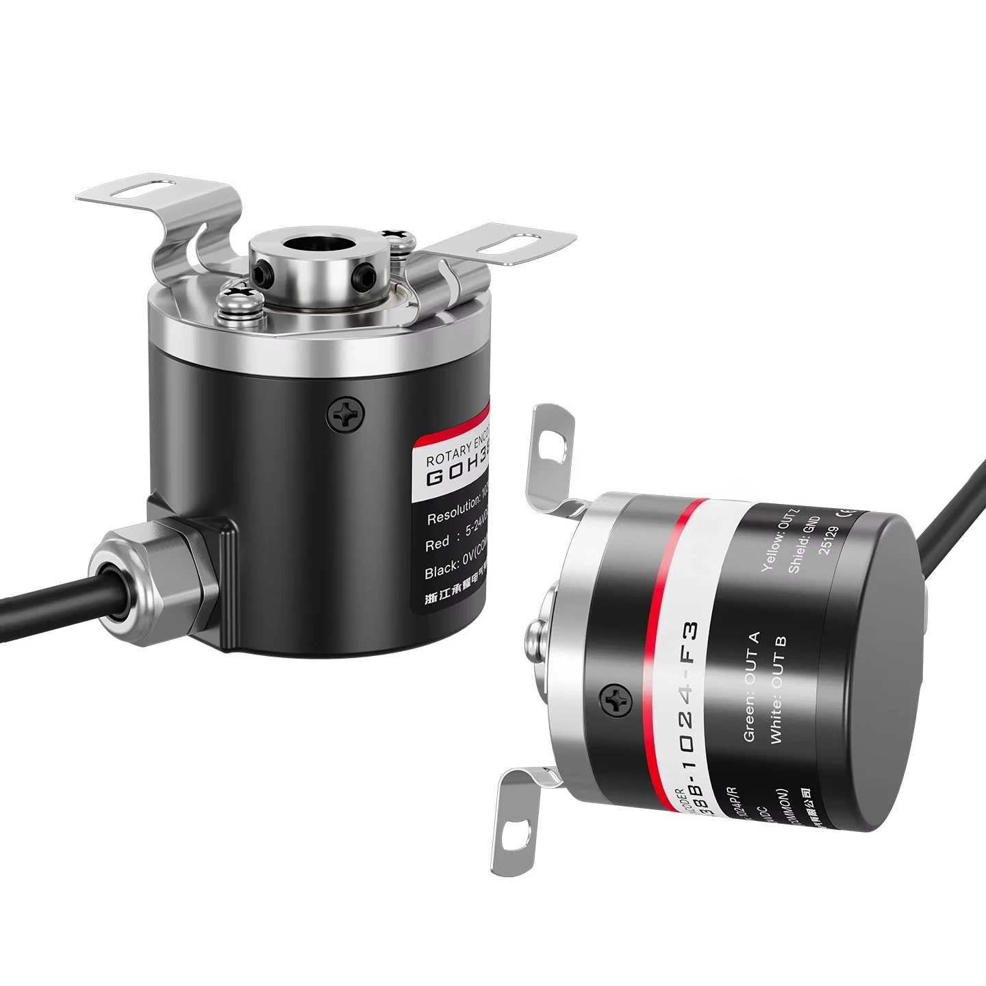 

6/8mm Hollow Shaft Printing Machine Encoder Motor Encoder100/200/360/500/1000/1024/2000/2500/2048ppr