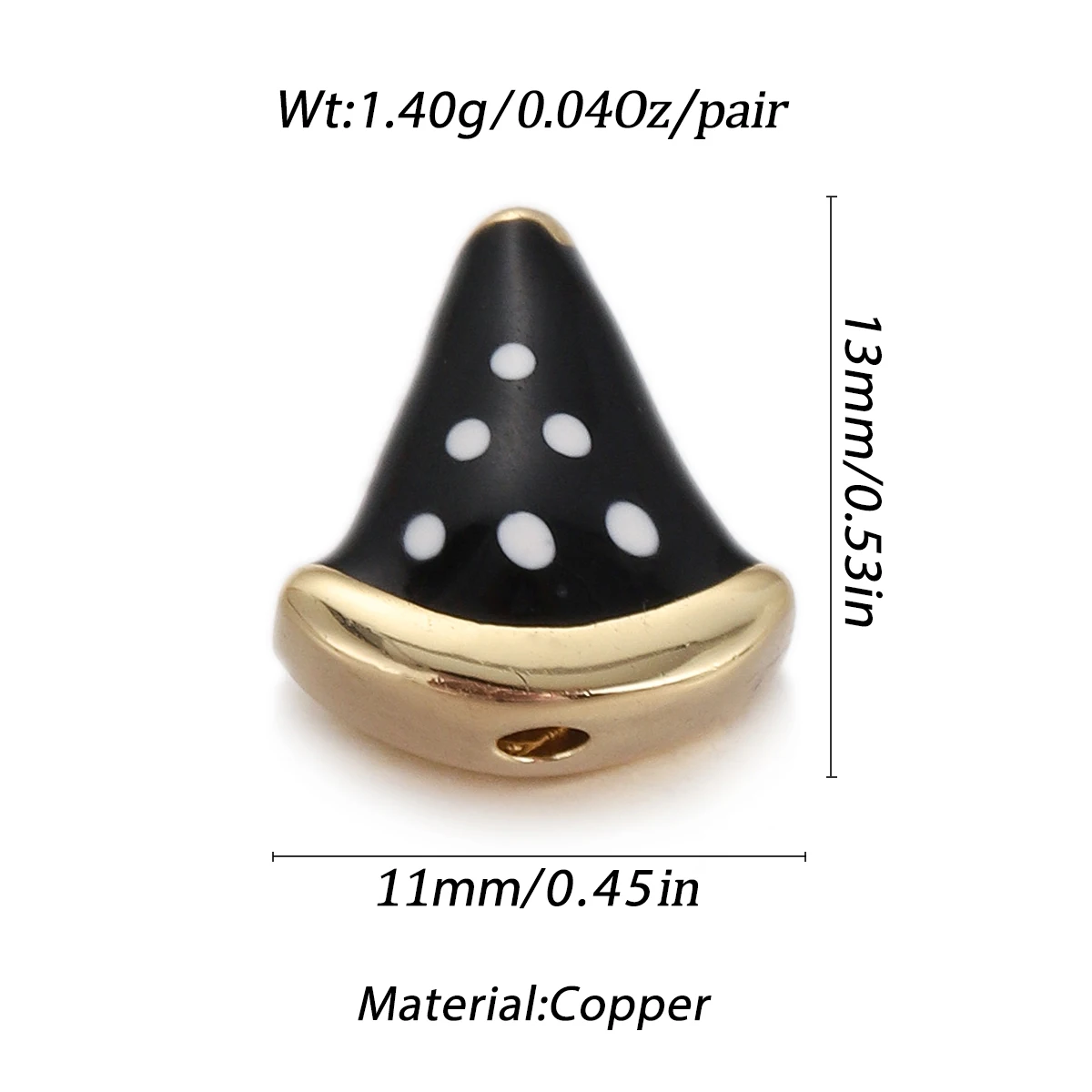 Cute Enamel Mushroom Birthday Hat Charms Pendant DIY Jewelry Making Accessories for Bracelet Necklace Finding Craft Supplies