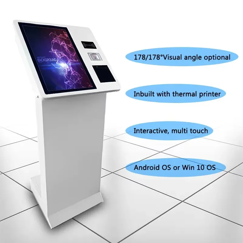21.5 Inch Smart Government Self-Service Terminal Payment & Document Printing Kiosk