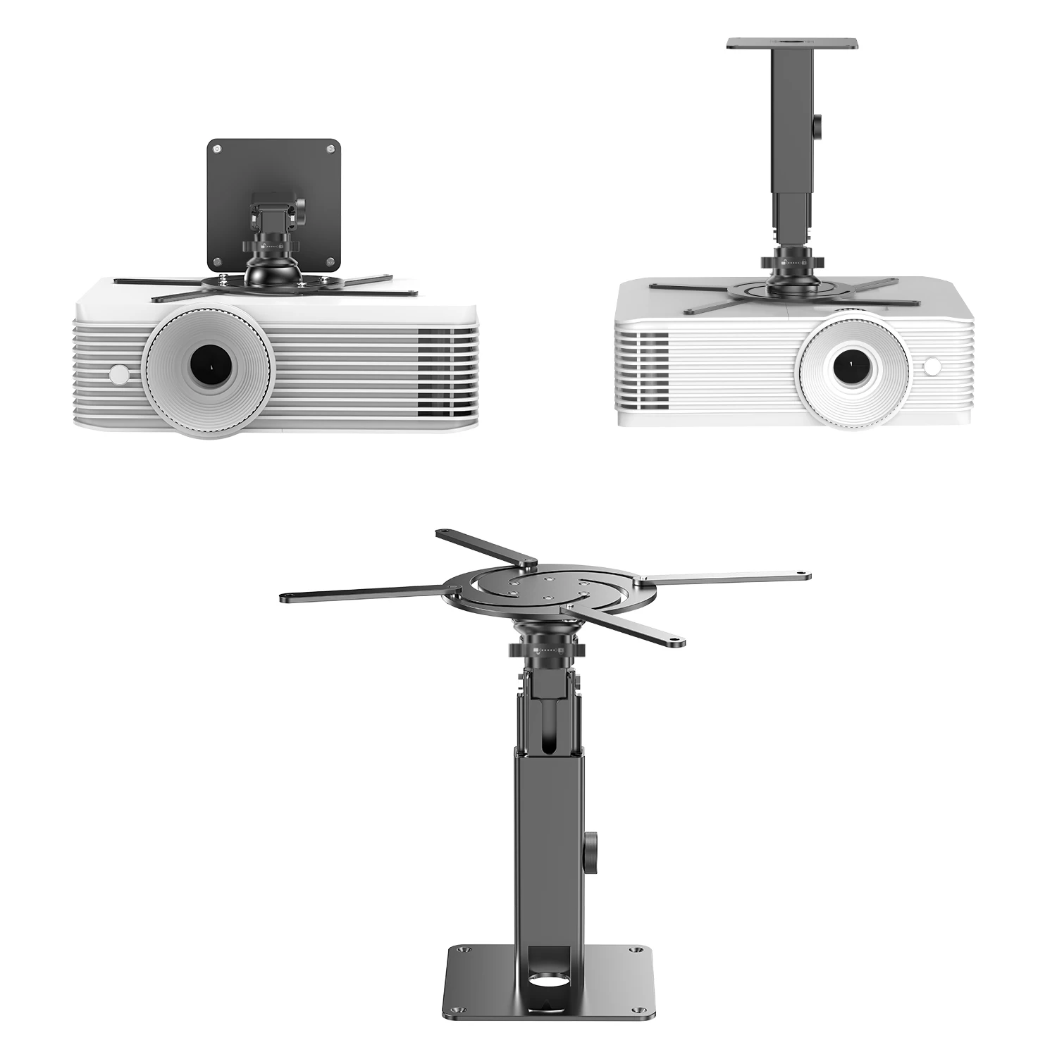 

PerfecTisan Universal Projector Mount Adjustable 360 Wall Mounted Ceiling Mount Projector Bracket Projector Accessories